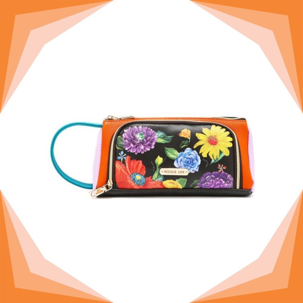 Floral Cosmetic Zip Pouch